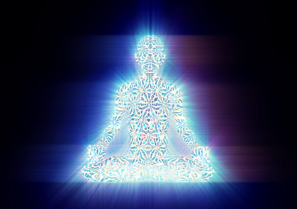 Rayonnement de l'aura diamant Être rayonnant pour le Cercle de Chant de Mantras