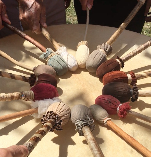 Pow Wow drum mailloches 4x4